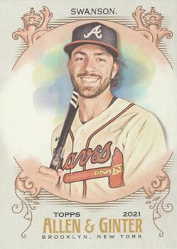 #112 Dansby Swanson - Atlanta Braves - 2021 Topps Allen & Ginter Baseball