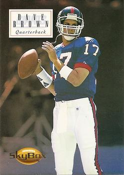 #112 Dave Brown - New York Giants - 1994 SkyBox Premium Football