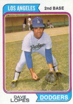 #112 Dave Lopes - Los Angeles Dodgers - 1974 Topps Baseball