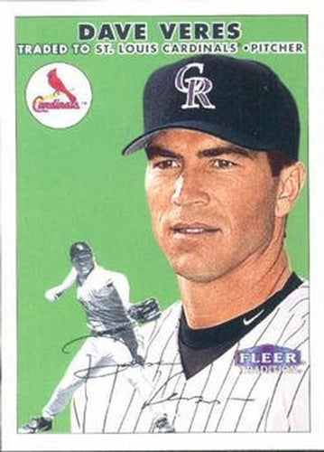 #112 Dave Veres - St. Louis Cardinals - 2000 Fleer Tradition Baseball