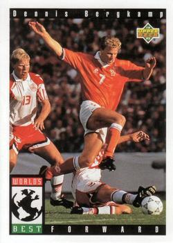 #112 Dennis Bergkamp - Netherlands - 1993 Upper Deck World Cup Preview English/Spanish Soccer