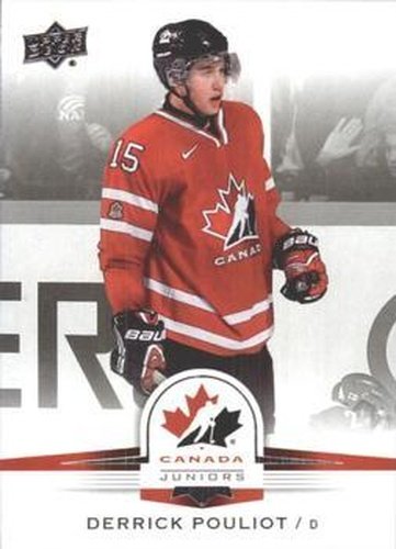 #112 Derrick Pouliot - Canada - 2014-15 Upper Deck Team Canada Juniors Hockey