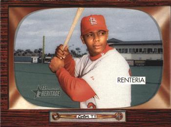 #112 Edgar Renteria - St. Louis Cardinals - 2004 Bowman Heritage Baseball