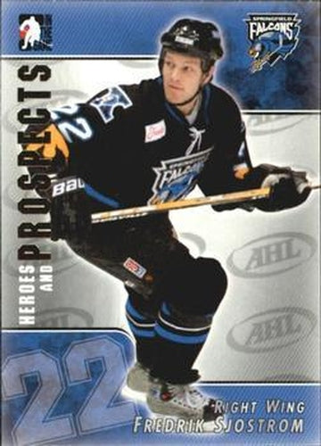 #112 Fredrik Sjostrom - Springfield Falcons - 2004-05 In The Game Heroes and Prospects Hockey