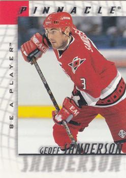 #112 Geoff Sanderson - Carolina Hurricanes - 1997-98 Pinnacle Be a Player Hockey