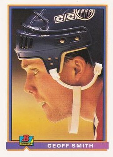 #112 Geoff Smith - Edmonton Oilers - 1991-92 Bowman Hockey