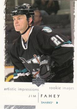 #112 Jim Fahey - San Jose Sharks - 2002-03 UD Artistic Impressions Hockey