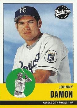 #112 Johnny Damon - Kansas City Royals - 2001 Upper Deck Vintage Baseball