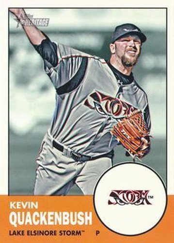 #112 Kevin Quackenbush - Lake Elsinore Storm - 2012 Topps Heritage Minor League Baseball