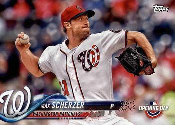 #112 Max Scherzer - Washington Nationals - 2018 Topps Opening Day Baseball
