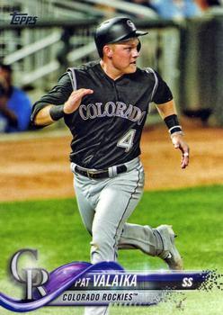 #112 Pat Valaika - Colorado Rockies - 2018 Topps Baseball
