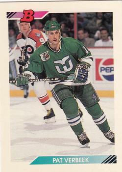 #112 Pat Verbeek - Hartford Whalers - 1992-93 Bowman Hockey