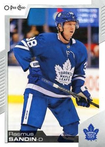 #112 Rasmus Sandin - Toronto Maple Leafs - 2020-21 O-Pee-Chee Hockey
