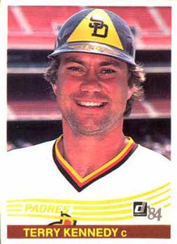 #112 Terry Kennedy - San Diego Padres - 1984 Donruss Baseball