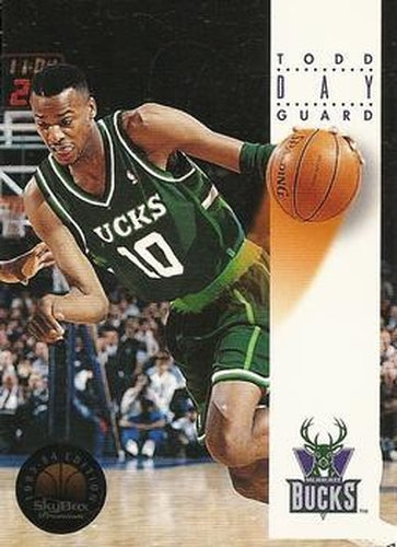 #112 Todd Day - Milwaukee Bucks - 1993-94 SkyBox Premium Basketball