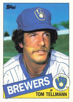#112 Tom Tellmann - Milwaukee Brewers - 1985 Topps Baseball