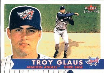 #112 Troy Glaus - Anaheim Angels - 2001 Fleer Tradition Baseball