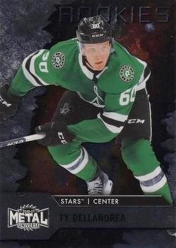#112 Ty Dellandrea - Dallas Stars - 2020-21 Skybox Metal Universe Hockey