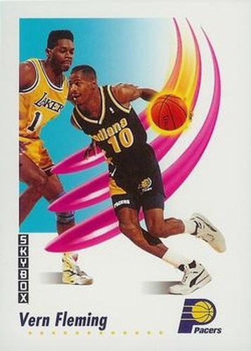 #112 Vern Fleming - Indiana Pacers - 1991-92 SkyBox Basketball
