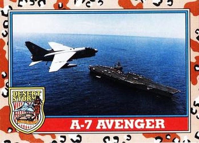 #112 A-7 Avenger - 1991 Topps Desert Storm