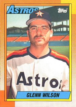 #112 Glenn Wilson - Houston Astros - 1990 O-Pee-Chee Baseball