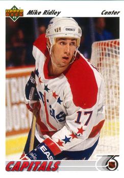 #112 Mike Ridley - Washington Capitals - 1991-92 Upper Deck Hockey