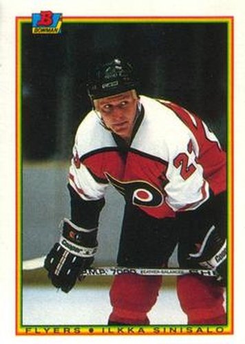 #112 Ilkka Sinisalo - Philadelphia Flyers - 1990-91 Bowman Hockey