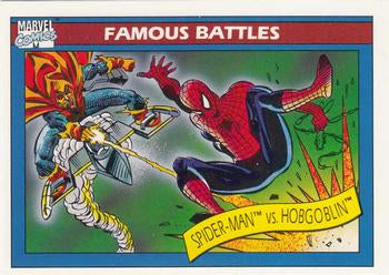 #112 Spider Man vs. Hobgoblin - 1990 Impel Marvel Universe