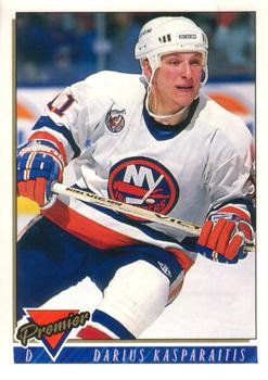 #112 Darius Kasparaitis - New York Islanders - 1993-94 O-Pee-Chee Premier Hockey