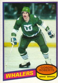 #112 Gordie Roberts - Hartford Whalers - 1980-81 O-Pee-Chee Hockey