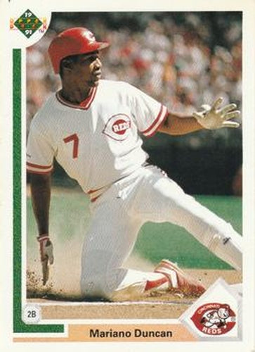 #112 Mariano Duncan - Cincinnati Reds - 1991 Upper Deck Baseball