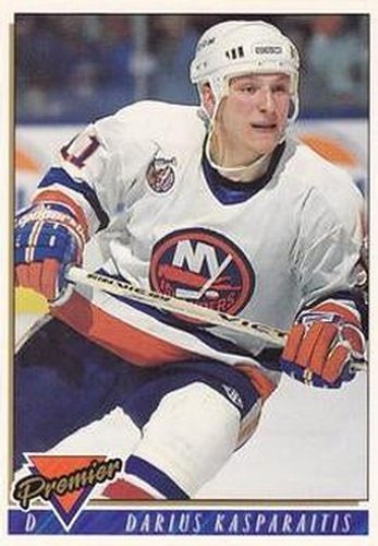 #112 Darius Kasparaitis - New York Islanders - 1993-94 Topps Premier Hockey