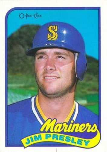 #112 Jim Presley - Seattle Mariners - 1989 O-Pee-Chee Baseball