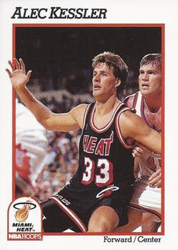 #112 Alec Kessler - Miami Heat - 1991-92 Hoops Basketball