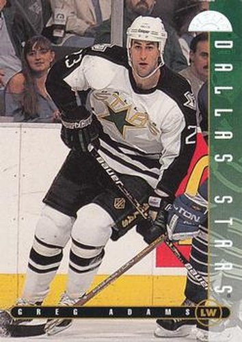 #112 Greg Adams - Dallas Stars - 1995-96 Leaf Hockey