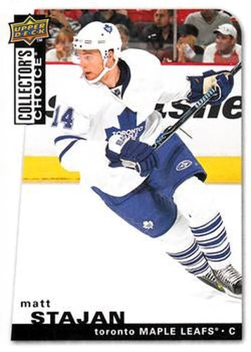 #112 Matt Stajan - Toronto Maple Leafs - 2008-09 Collector's Choice Hockey