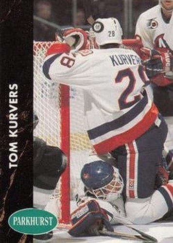 #112 Tom Kurvers - New York Islanders - 1991-92 Parkhurst Hockey