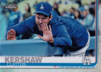 #112b Clayton Kershaw - Los Angeles Dodgers - 2019 Topps Chrome Baseball