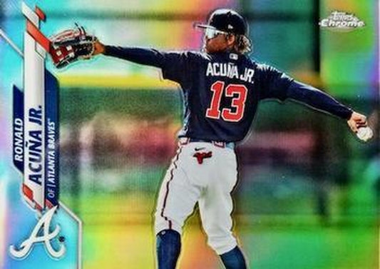 #112b Ronald Acuña Jr. - Atlanta Braves - 2020 Topps Chrome Baseball