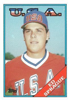 #113T Ed Sprague - USA - 1988 Topps Traded Baseball