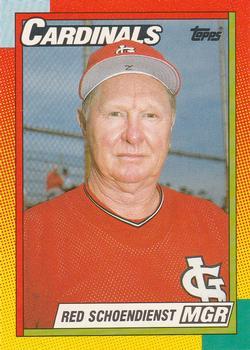 #113T Red Schoendienst - St. Louis Cardinals - 1990 Topps Traded Baseball