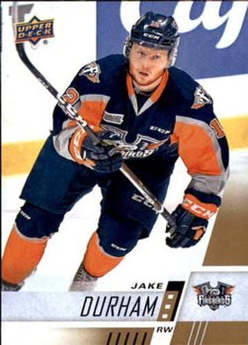 #113 Jake Durham - Flint Firebirds - 2017-18 Upper Deck CHL Hockey