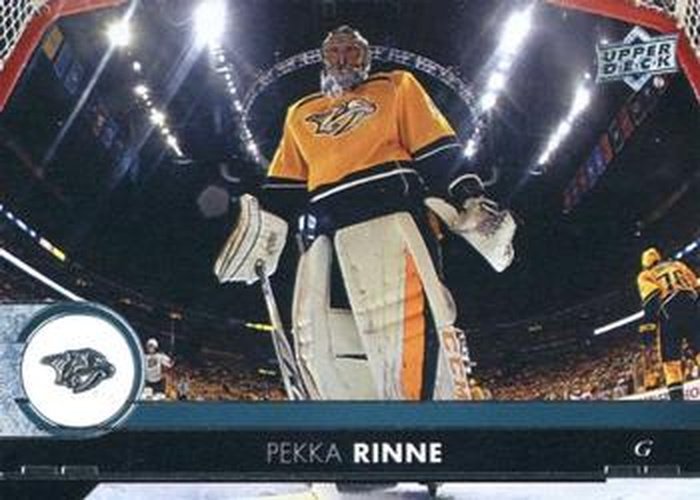 #113 Pekka Rinne - Nashville Predators - 2017-18 Upper Deck Hockey
