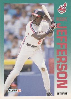 #113 Reggie Jefferson - Cleveland Indians - 1992 Fleer Baseball