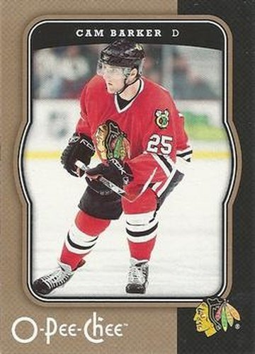 #113 Cam Barker - Chicago Blackhawks - 2007-08 O-Pee-Chee Hockey