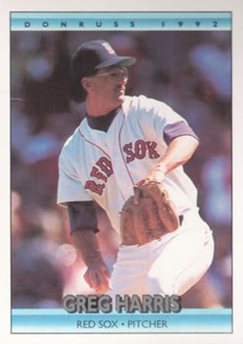 #113 Greg Harris - Boston Red Sox - 1992 Donruss Baseball