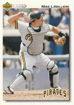 #113 Mike LaValliere - Pittsburgh Pirates - 1992 Upper Deck Baseball