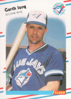 #113 Garth Iorg - Toronto Blue Jays - 1988 Fleer Baseball