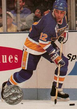 #113 Adam Oates - St. Louis Blues - 1991-92 Pro Set Platinum Hockey