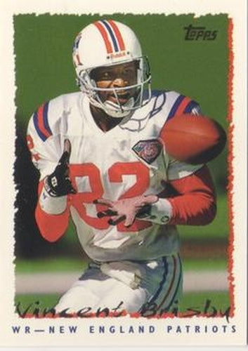 #113 Vincent Brisby - New England Patriots - 1995 Topps Football